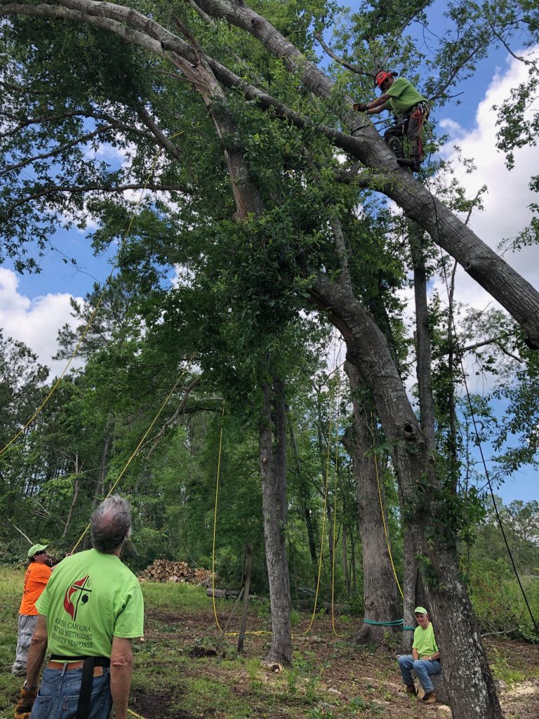 Disaster Relief Team, Climbing for Christ! Avent Ferry United Methodist Church